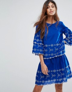 Топ с вышивкой Vero Moda - Синий