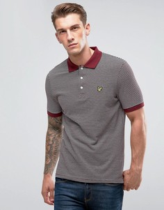 Бордовая футболка-поло Lyle &amp; Scott - Красный