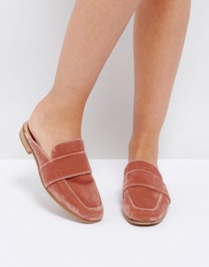 Лоферы из бархата Free People - Розовый