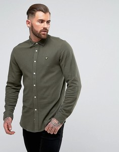 Трикотажная рубашка цвета хаки Lyle &amp; Scott - Зеленый