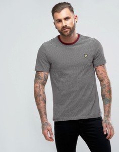 Бордовая футболка в полоску Lyle &amp; Scott - Красный