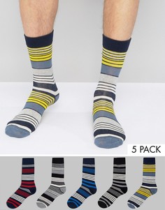 5 пары носков с узорами Jack & Jones - Мульти