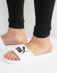 Белые шлепанцы с логотипом Puma 36026512 - Белый