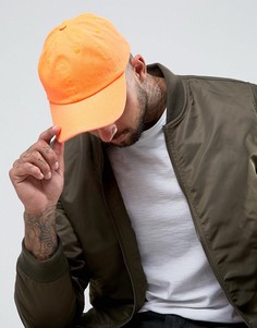 Выбеленная оранжевая бейсболка ASOS - Оранжевый