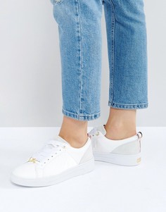 Кожаные белые кроссовки Ted Baker Kulei - Белый