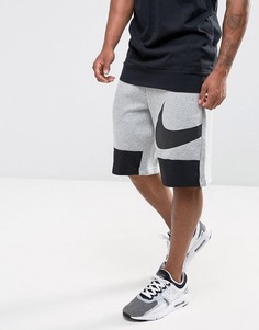 Серые шорты с галочкой Nike Hybrid 884914-063 - Серый