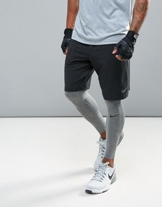 Черные флисовые шорты Nike Training Dri-FIT 8 817417-010 - Черный