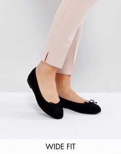 Балетки для широкой стопы ASOS LIBRA - Черный