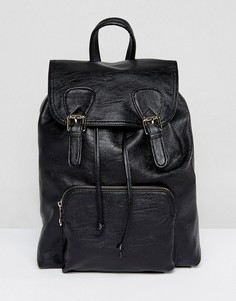 Рюкзак с пряжкой спереди ASOS - Черный