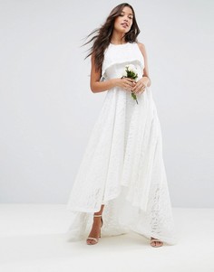 Кружевное платье макси ASOS BRIDAL - Белый