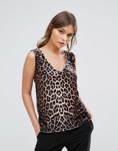 Майка с леопардовым принтом Ichi - Мульти