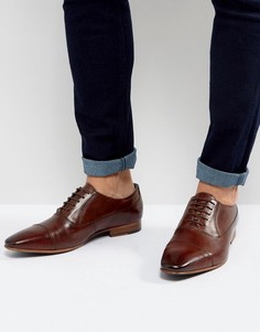 Кожаные оксфордские туфли Walk London City - Коричневый