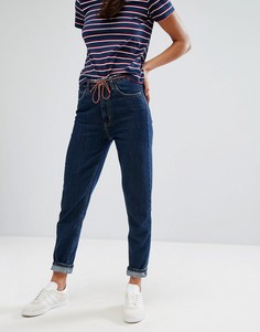 Винтажные прямые джинсы с веревочным поясом M.i.H Jean - Синий MiH Jeans