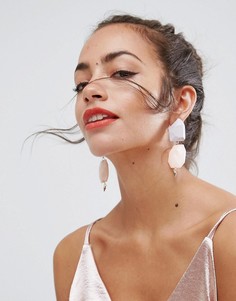 Золотистые серьги с подвесками ASOS - Мульти