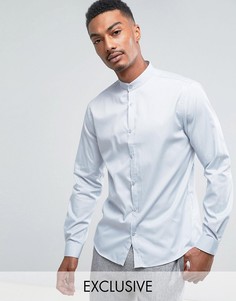 Приталенная рубашка с воротником на пуговице Noak - Серый