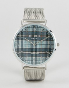 Часы с серебристым ремешком Reclaimed Vintage Inspired - Серебряный