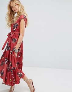 Платье макси с цветочным принтом Free People All I Got - Мульти