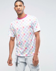 Свободная футболка с принтом ASOS - Мульти