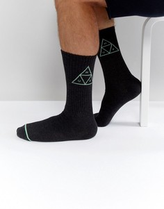 Носки с треугольным логотипом HUF - Черный
