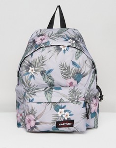 Серый рюкзак с гавайским цветочным принтом Eastpak Padded Pak R - Мульти