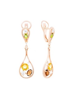 Ювелирные серьги Серебро России