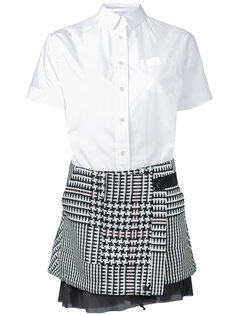 платье комбинированного кроя Sacai