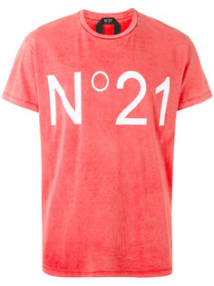 футболка с принтом логотипа Nº21