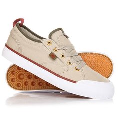 Кеды кроссовки низкие DC Evan Smith Tx Tan/Green
