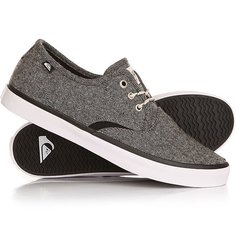 Кеды кроссовки низкие Quiksilver Shorebreak Delu Grey/Black/White