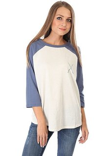 Лонгслив женский Billabong Contrast Raglan Blue Jay