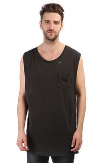 Майка Globe Linen Cutoff Vint Black