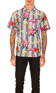 Цветочная рубашка в горошек - Stussy