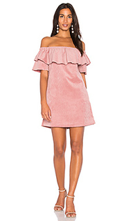 Ribbed velvet off shoulder dress - Endless Rose