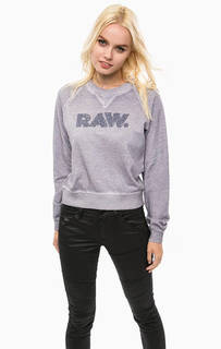 Хлопковый свитшот с принтом G Star RAW