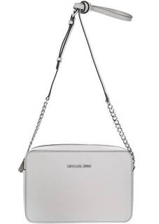 Серая кожаная сумка через плечо Michael Michael Kors