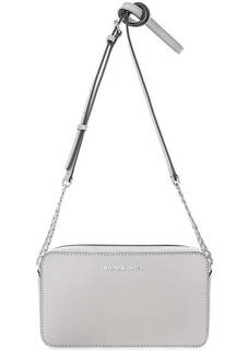 Серая кожаная сумка на молнии Michael Michael Kors