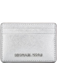 Кожаная визитница с одним отделом Michael Michael Kors