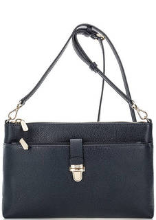 Синяя кожаная сумка через плечо Michael Michael Kors