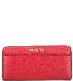 Кожаный кошелек красного цвета Michael Michael Kors