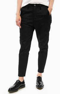 Черные укороченные брюки на молнии G Star RAW