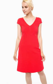 Красное платье с короткими рукавами Cinque