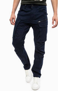 Синие хлопковые брюки карго G Star RAW