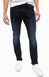 Синие зауженные джинсы с пятью карманами G Star RAW