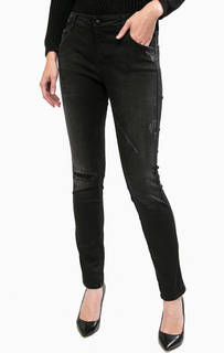 Черные джинсы с потертостями Replay