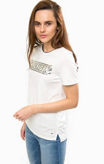 Хлопковая футболка с принтом Tommy Hilfiger