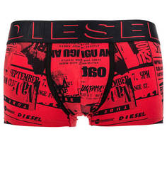 Красные трусы-боксеры из хлопка Diesel