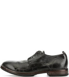 Коричневые кожаные туфли на шнуровке Moma