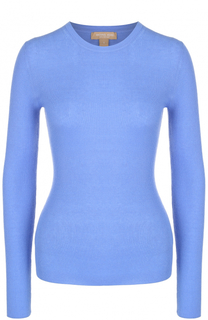Приталенный кашемировый пуловер фактурной вязки Michael Kors