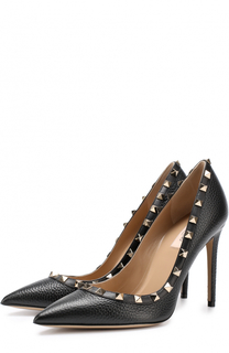 Кожаные туфли Rockstud на шпильке Valentino
