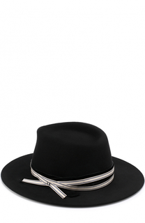 Фетровая шляпа с лентой Maison Michel